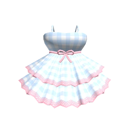 💟🎀Chibi Doll - Valentine Blue picnic dress