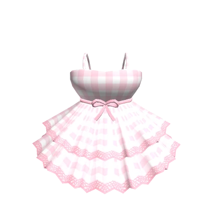 💟🎀Chibi Doll - Valentine Pink picnic dress