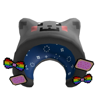 ♡ rainbow nyan hood