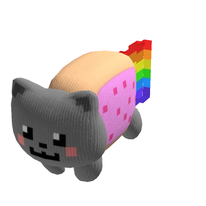 ♡ rainbow cat plush (holdable)