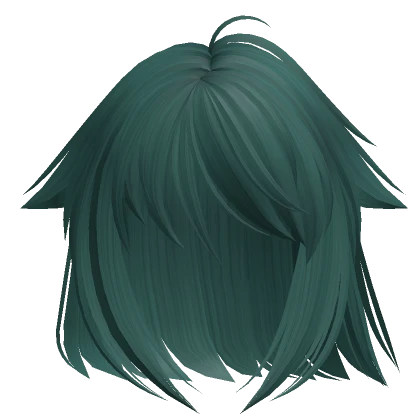 Short Flowy Anime Hair (Teal)