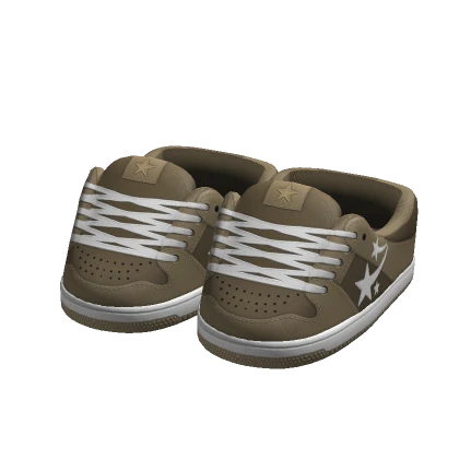 Low Brown Star Sneaker 1