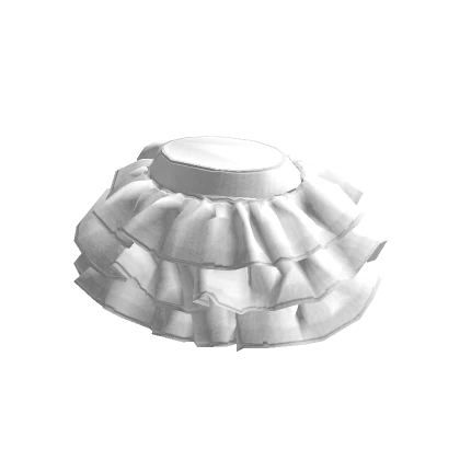 Ruffle Skirt White