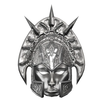 Silver Valkyrie Empress Helmet (With Face)