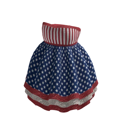 July 4th Stars and Stripes Dress