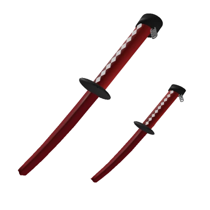 Blazing Crimson Katanas