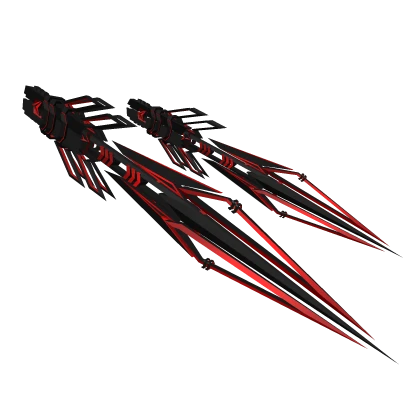 [3.0] Red Black Dual Waist Cyberpunk Sword X1
