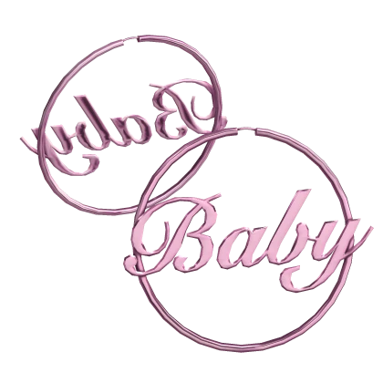 Y2K Baby Earring Hoops Baby Pink