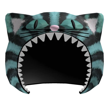 ♡ Creepy cute green zombie stripes cat hood 🐈‍