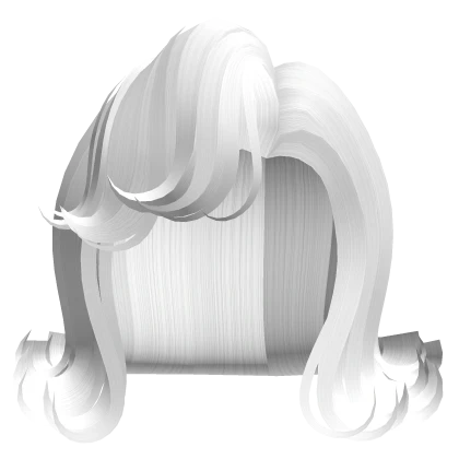 60s slick icon vintage curls in white