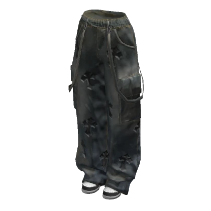 Black Chrome Vintage Pants