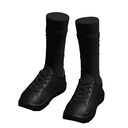 Black Sneakers w/ Black Socks