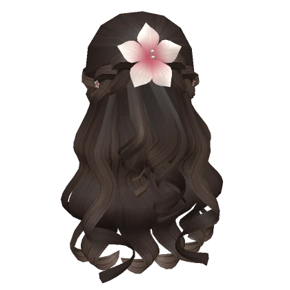 Tropical Summer Curls Hairstyle Brown