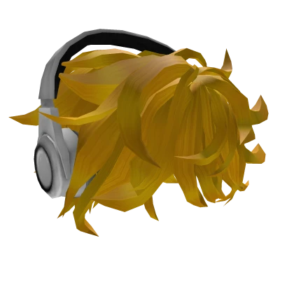 Yellow Y2K Hair With Headphones