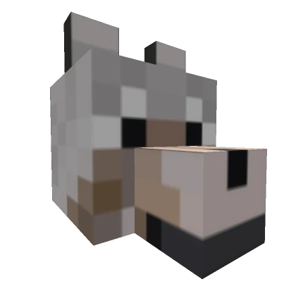 Minecraft Wolf Head