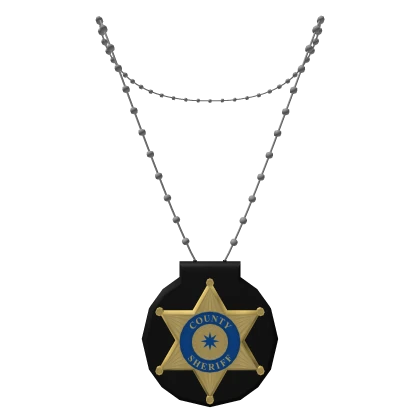 Gold Neck County Sheriff Badge