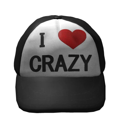I <3 Crazy Matching Trucker Cap