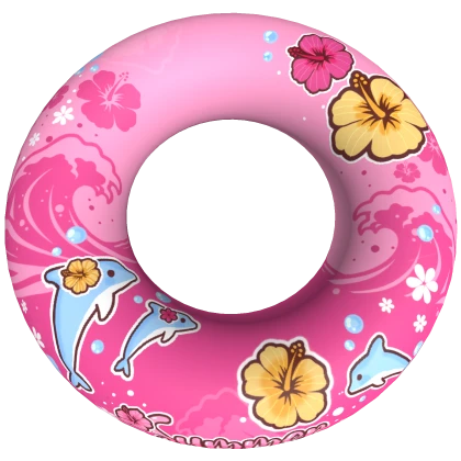 Pink Summer Hibiscus Floatie