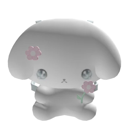 ♡ (3.0) Sad Bunny Plushie Backpack 🌷Flowers
