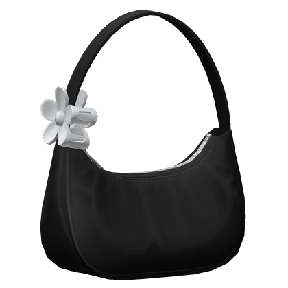 Basic Soft Black Nylon Bag w/ Clawclip