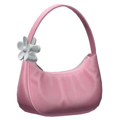 Basic Soft Pink Nylon Bag w/ Clawclip