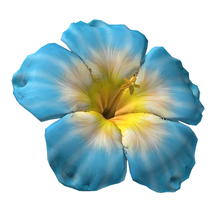 Tropical Summer Hibiscus Hair Flower (Blue)