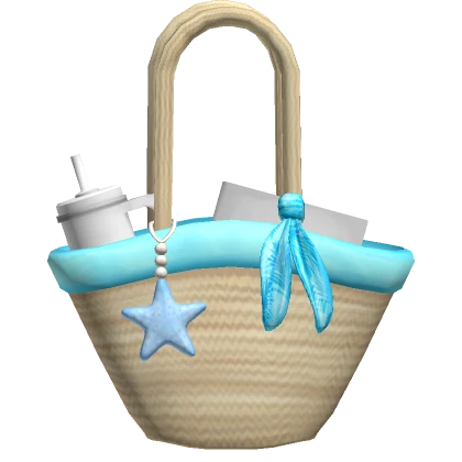 Summer Beach Tote Bag in Blue