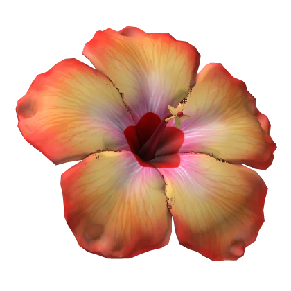 Tropical Summer Hibiscus Hair Flower (Orange)