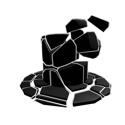 Shattered Black and White Tophat