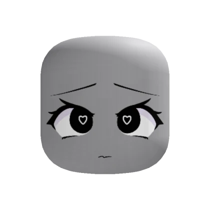 Flustered Heart Eyes Face