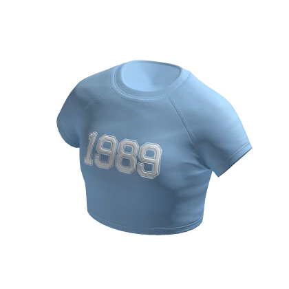 1989 Blue Crop Top
