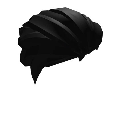 Slickback Messy Hair Black