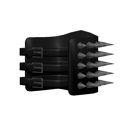 [R6] Very Black Right Spiked Gauntlet 