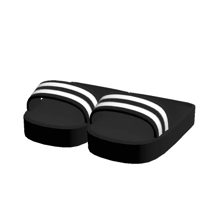 black stripes slides slippers 