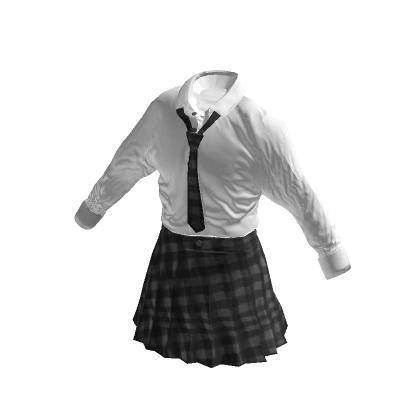 Black Y2K school uniform