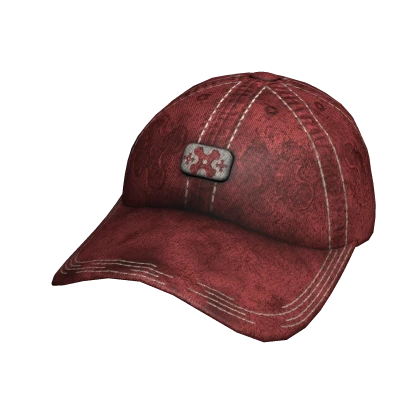 Red Grunge Y2K Baseball Cap
