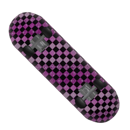 pink scene checkered skateboard