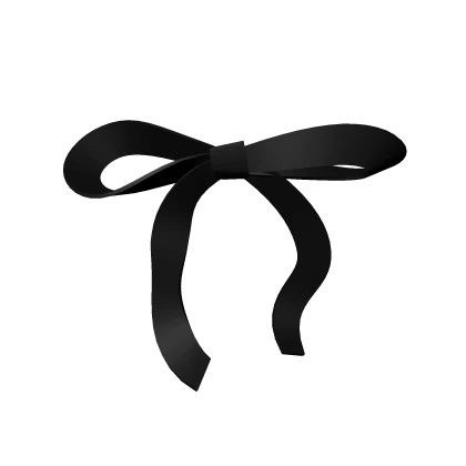 cute simple ribbon bow in black