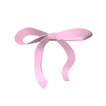 cute simple ribbon bow in pink