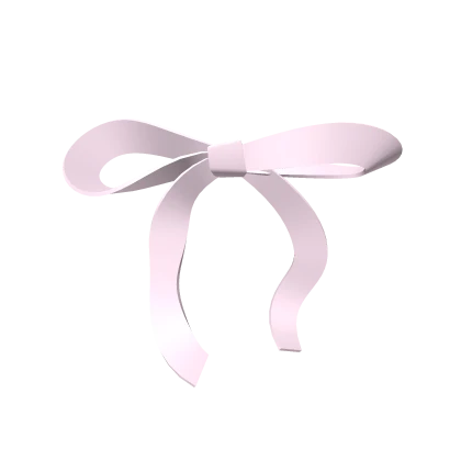 cute simple ribbon bow in light pink