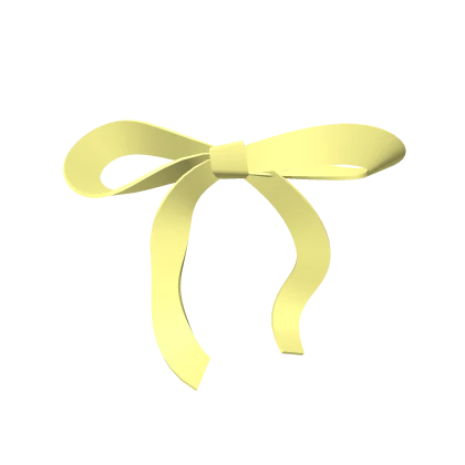 cute simple ribbon bow in yellow