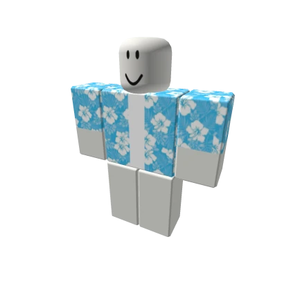 ☆💙🌊blue floral Hawaiian summer shirt boys
