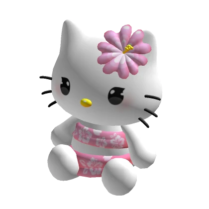 ♡ tropical kitty (holdable) (pink)