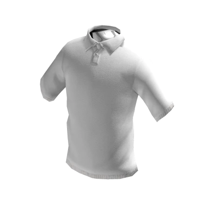 ⭐ White Polo Collared Shirt