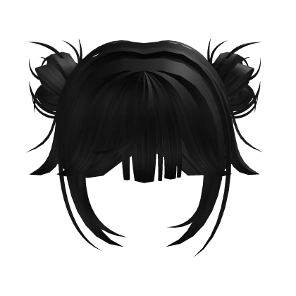 Double buns w/ black gradient