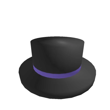 [🕒] Purple Banded Top Hat