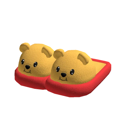 ♡ pooh bear slippers