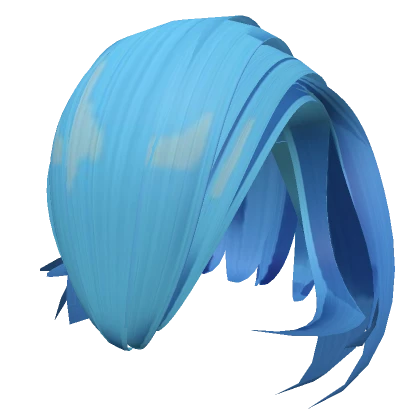 Shiny Blue Bob Hair Poke Bunny Dragon