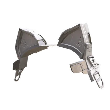 [HOT MESS] CYBER-CAT Y2K Mecha Cat Ears White