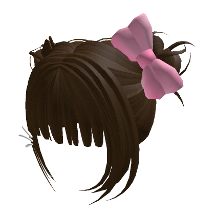 Brown Cat Hair with Bow